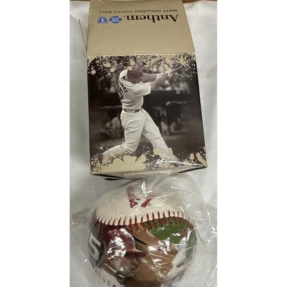 MATT HOLLIDAY PHOTO BALL by ANTHEM -NIB St. Louis Cardinals Game Giveaway